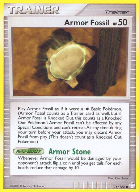 Armor Fossil Mysterious Treasures 116