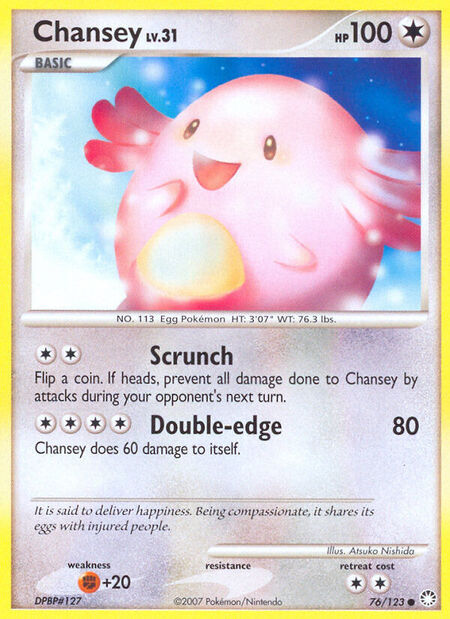 Chansey Mysterious Treasures 76