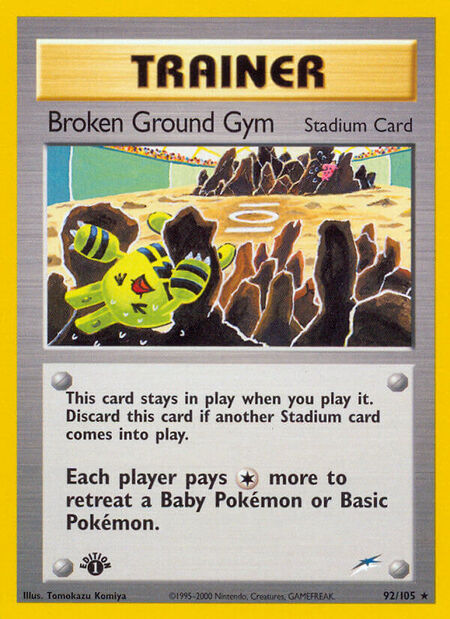 Broken Ground Gym Neo Destiny 92