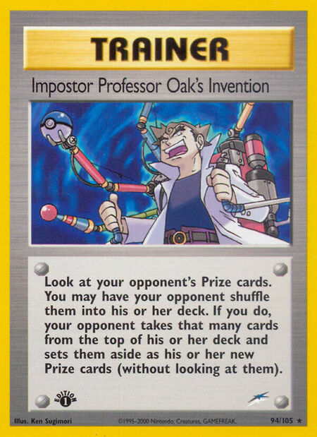 Impostor Professor Oak's Invention Neo Destiny 94