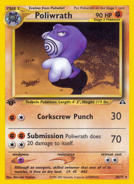 Poliwrath Neo Discovery 28