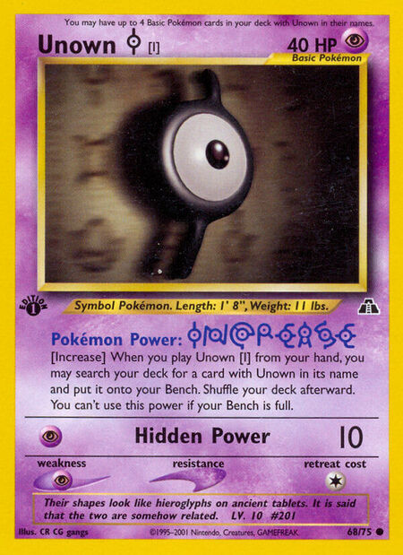 Unown I Neo Discovery 68