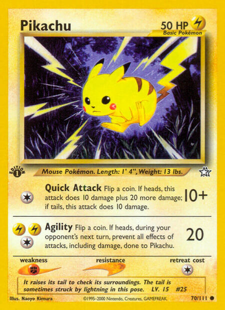 Pikachu Neo Genesis 70
