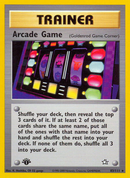 Arcade Game Neo Genesis 83