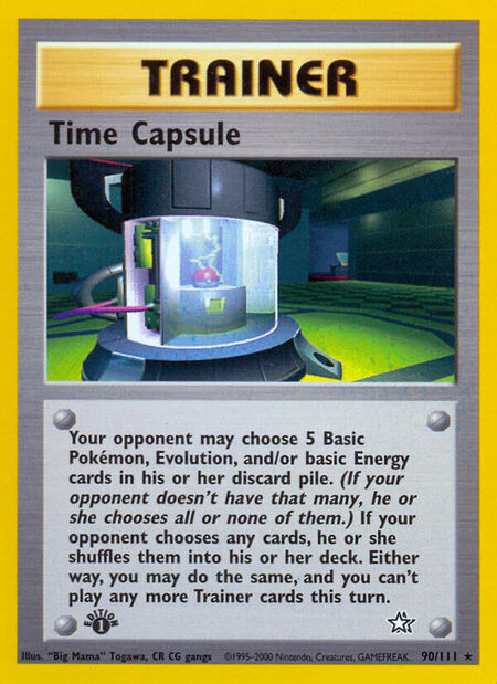 Time Capsule Neo Genesis 90