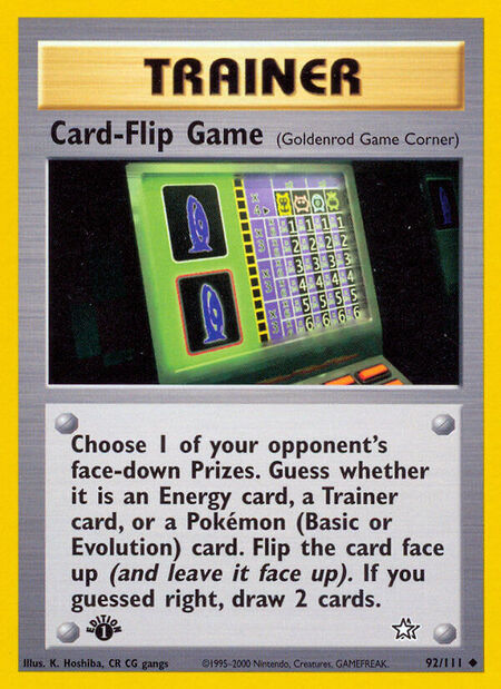 Card-Flip Game Neo Genesis 92
