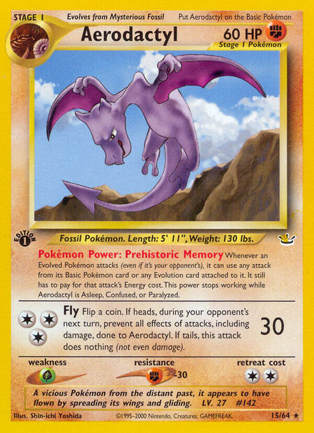 Aerodactyl Neo Revelation 15