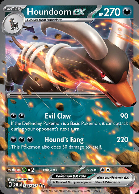 Houndoom ex OBF 134