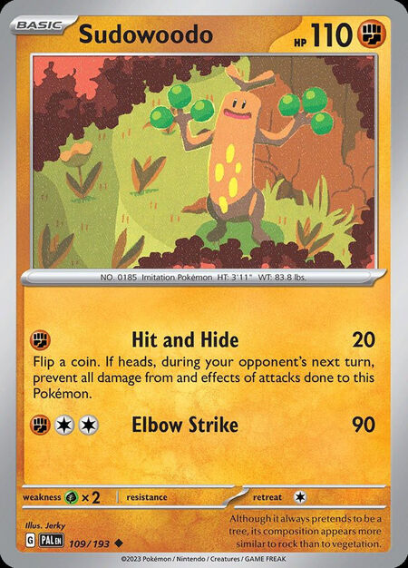 Sudowoodo PAL 109