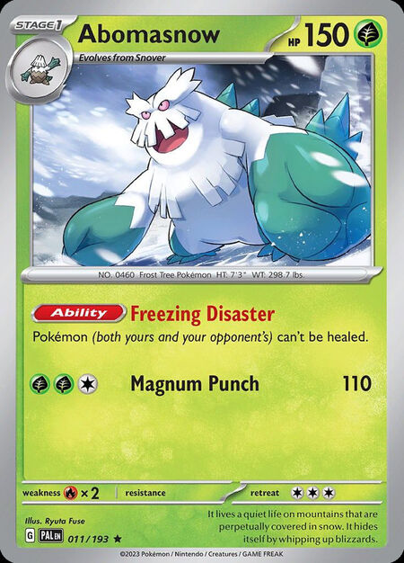 Abomasnow PAL 11