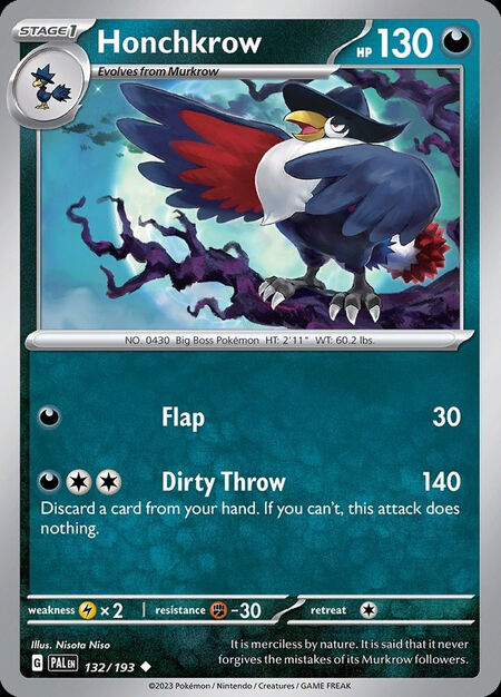 Honchkrow PAL 132