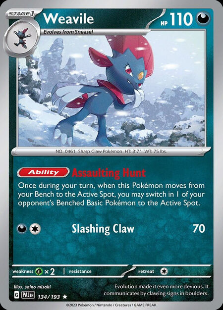 Weavile PAL 134