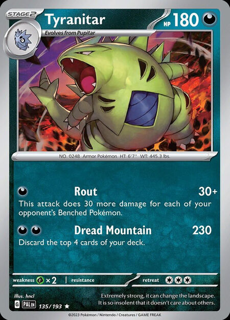 Tyranitar PAL 135