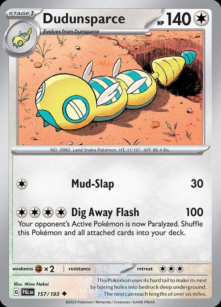 Dudunsparce PAL 157