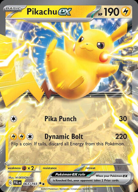 Pikachu ex PAL 63