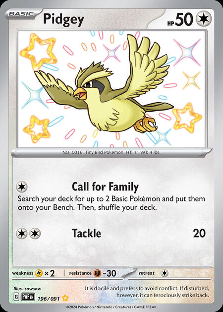 Pidgey PAF 196