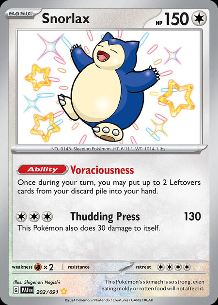 Snorlax PAF 202