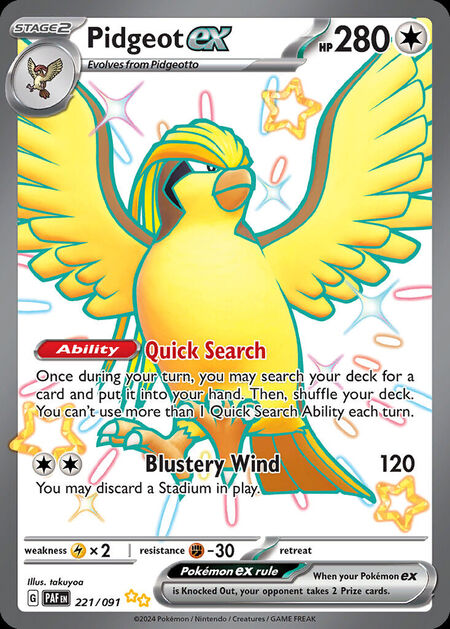 Pidgeot ex PAF 221