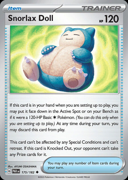 Snorlax Doll PAR 175