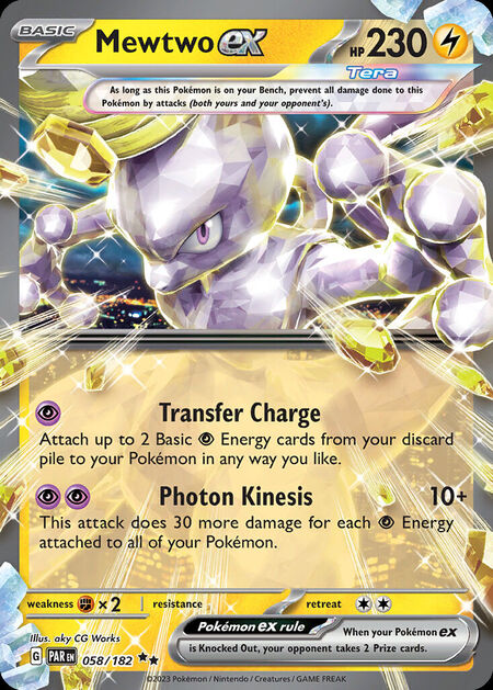 Mewtwo ex PAR 58