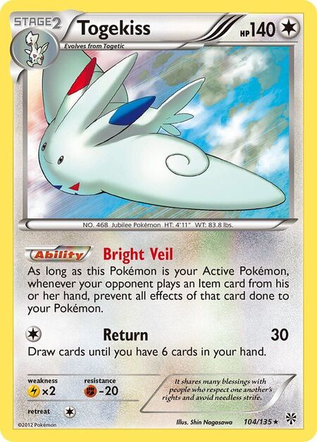 Togekiss Plasma Storm 104