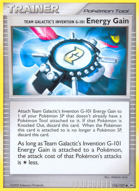 Team Galactic's Invention G-101 Energy Gain Platinum 116