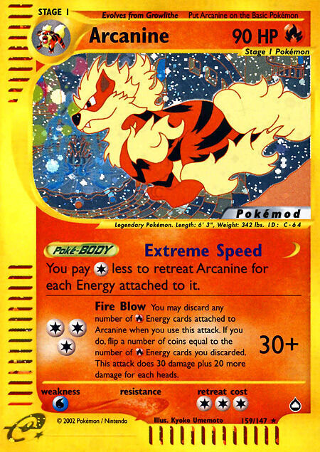 Arcanine Pokémod Aquapolis 159