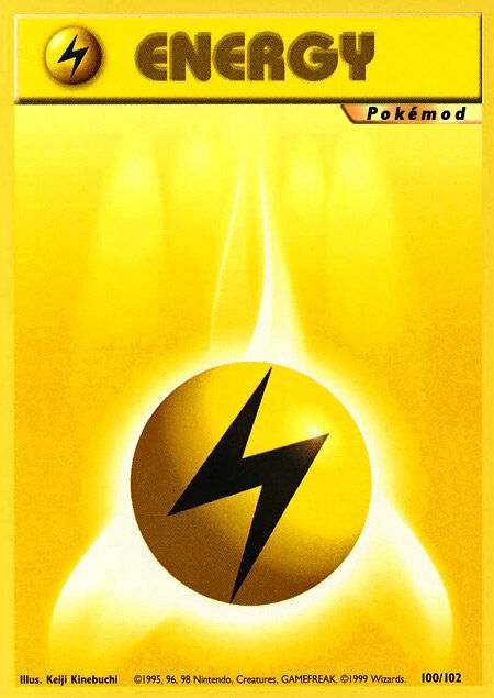 Lightning Energy Pokémod Base Set 100