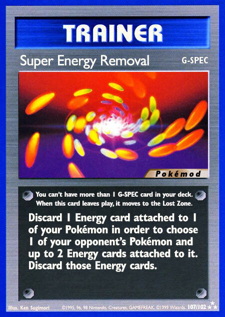 Super Energy Removal Pokémod Base Set 107