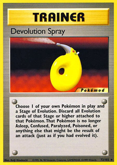 Devolution Spray Pokémod Base Set 72