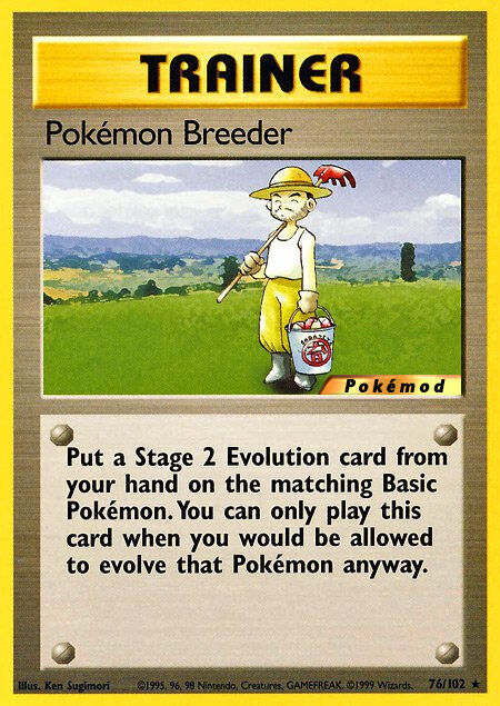 Pokémon Breeder Pokémod Base Set 76