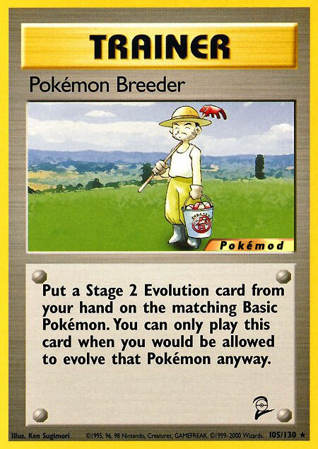 Pokémon Breeder Pokémod Base Set 2 105