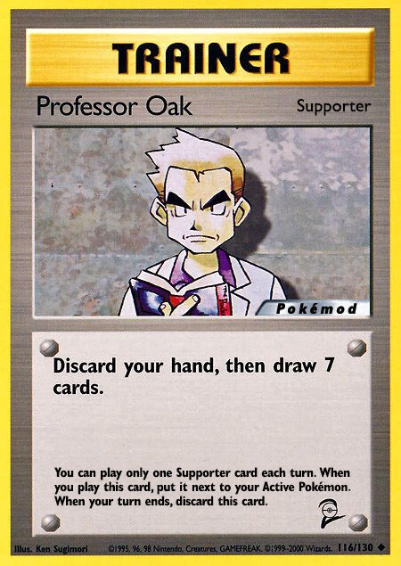 Professor Oak Pokémod Base Set 2 116