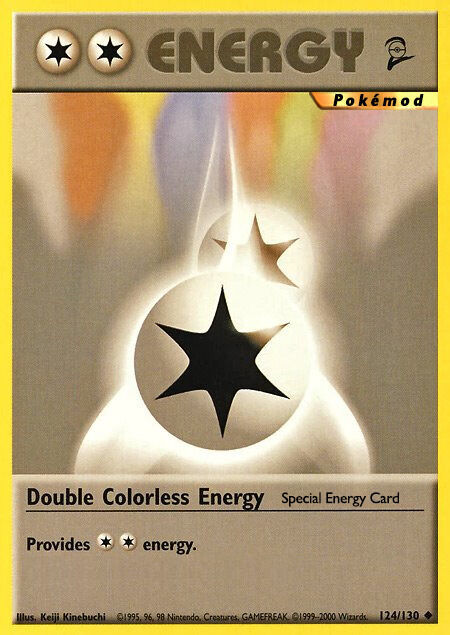 Double Colorless Energy Pokémod Base Set 2 124