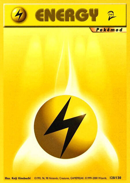 Lightning Energy Pokémod Base Set 2 128