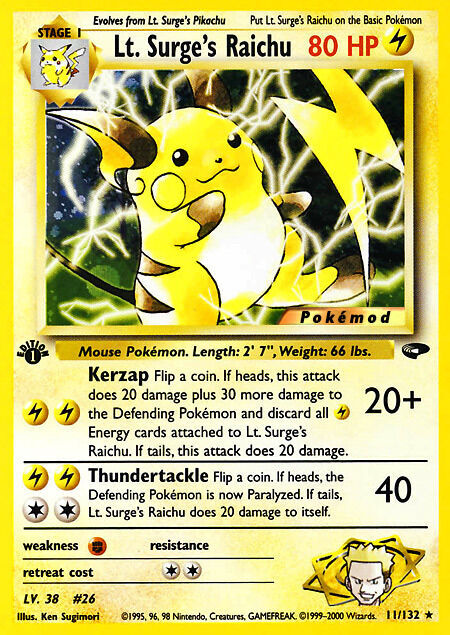 Lt. Surge's Raichu Pokémod Gym Challenge 11