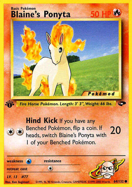 Blaine's Ponyta Pokémod Gym Challenge 64