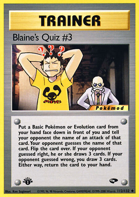 Blaine's Quiz #3 Pokémod Gym Challenge 112