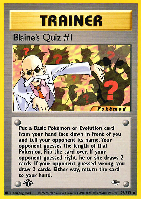 Blaine's Quiz #1 Pokémod Gym Heroes 97