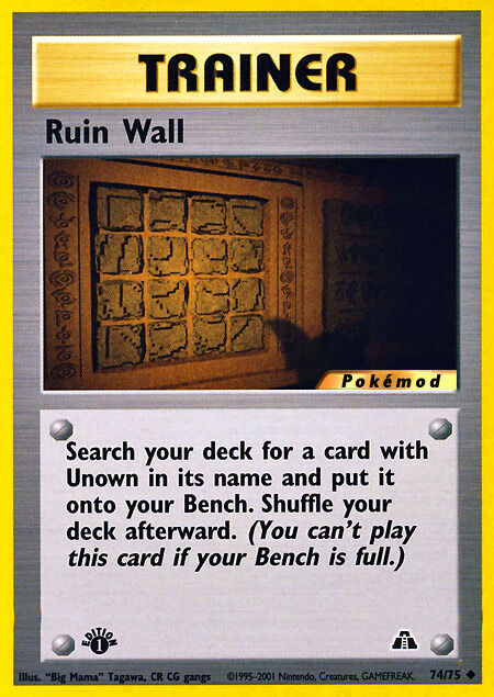 Ruin Wall Pokémod Neo Discovery 74