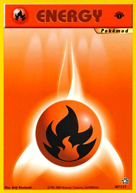 Fire Energy Pokémod Neo Genesis 107