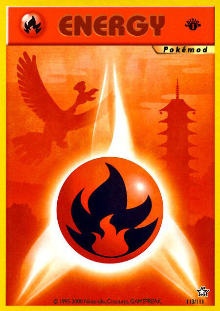 Fire Energy Pokémod Neo Genesis 113