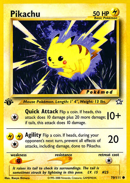 Pikachu Pokémod Neo Genesis 70