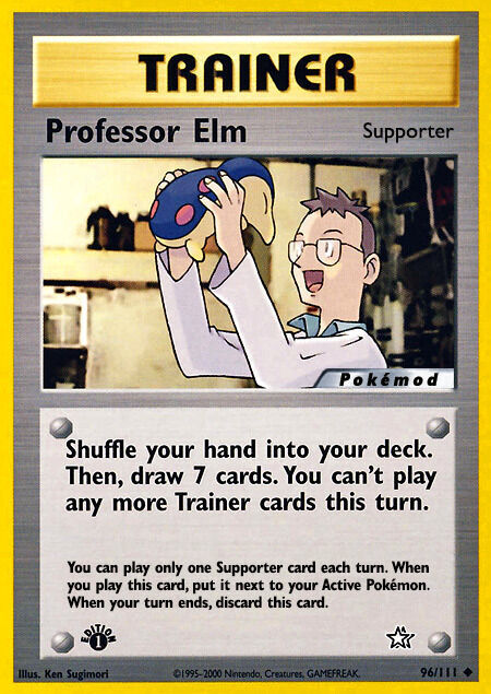 Professor Elm Pokémod Neo Genesis 96