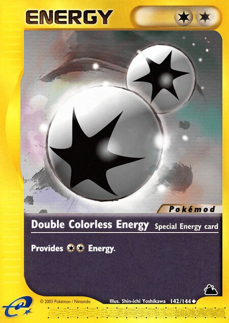 Double Colorless Energy Pokémod Skyridge 142