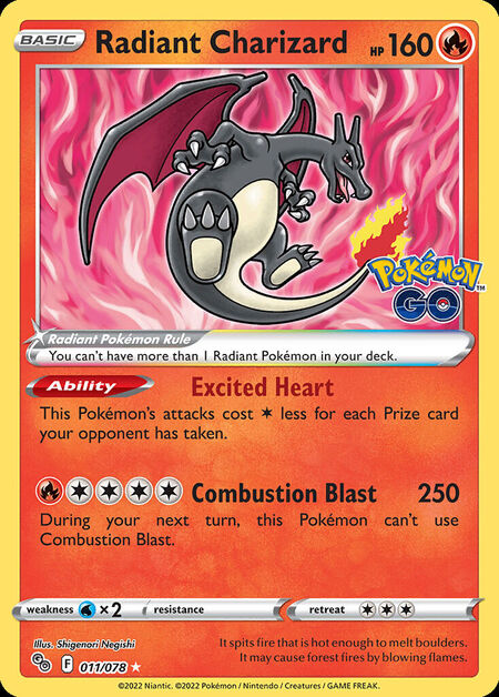 Radiant Charizard PGO 11