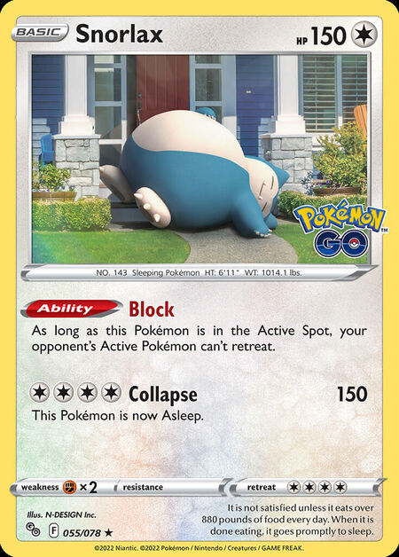 Snorlax PGO 55