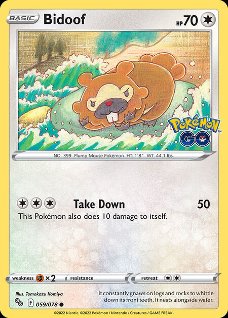 Bidoof PGO 59