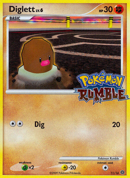Diglett RUMBLE 11