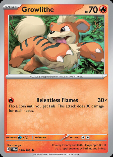 Growlithe SVI 30